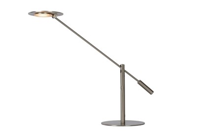 Lucide ANSELMO - Lampe de bureau - LED Dim. - 1x9W 3000K - Chrome Dépoli
