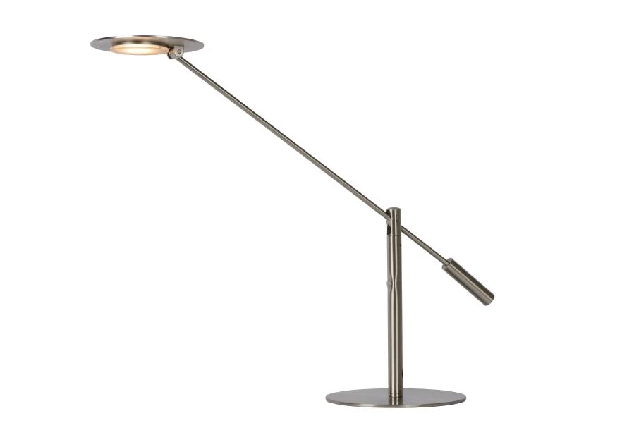 Lucide ANSELMO - Schreibtischlampe - LED Dim. - 1x9W 3000K - Chrom Matt - eingeschaltet 2