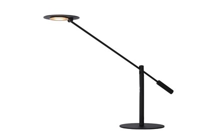 Lucide ANSELMO - Lampe de bureau - Ø 18 cm - LED Dim. - 1x9W 3000K - Noir