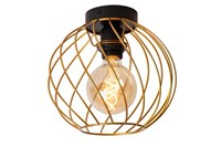 Lucide DANZA - Plafonnière - Ø 25 cm - 1xE27 - Mat Goud / Messing aangezet 2