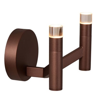Lucide WELLINGTON - Wandleuchte - LED Dim. - G9 - 2x3W 2700K - Kaffee - Vibes