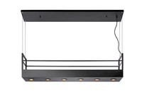 Lucide MIRAVELLE - Hanglamp - 6xGU10 - Zwart aangezet