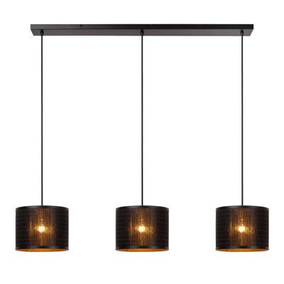 Lucide TAGALOG - Pendant light - Ø 40 cm - 3xE27 - Black | Essential