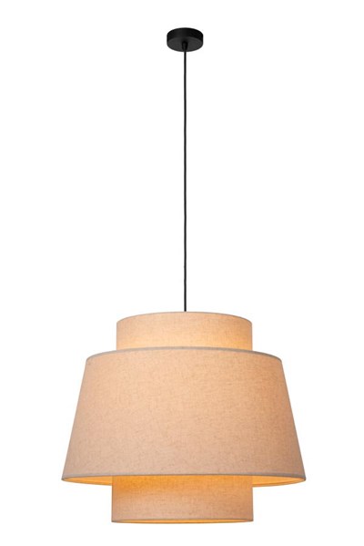 Lucide TRIBUTE - Pendelleuchten - Ø 60 cm - 1xE27 - Beige