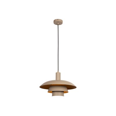 Lucide BRUNO - Hanglamp - Ø 38 cm - 1xE27 - Taupe | Essential