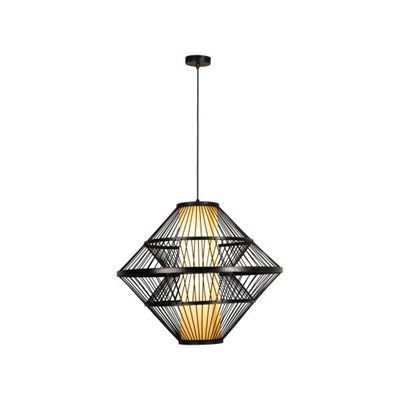 Lucide PASQUINO - Pendant light - Ø 60 cm - 1xE27 - Black | Essential
