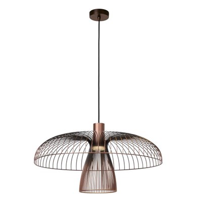 Lucide NIGELLA - Pendelleuchten - Ø 60 cm - 1xGU10 (MR16) - Kaffee - Essential
