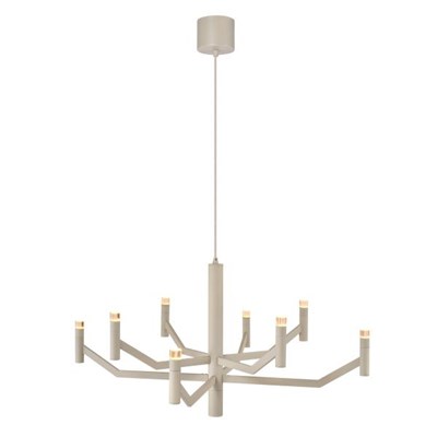 Lucide WELLINGTON - Pendelleuchten - Ø 80 cm - LED Dim. - G9 - 2700K - Taupe - Vibes