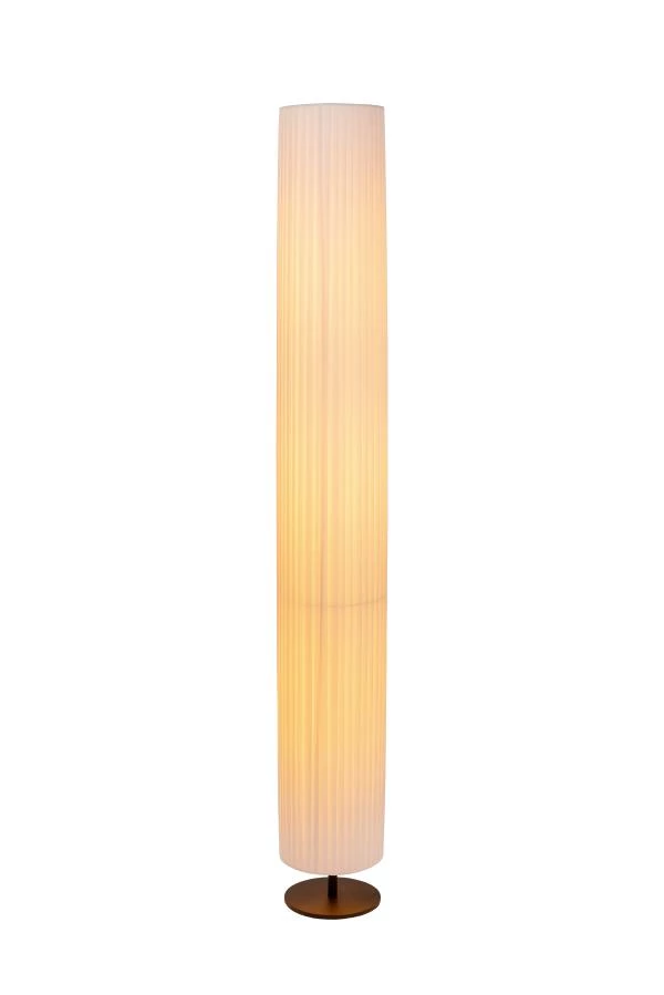 Lucide FOLD - Floor lamp - Ø 20 cm - 3xE27 - White - turned on 1