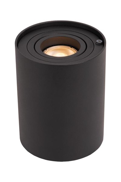 Lucide TUBE - Table lamp - Ø 9,6 cm- LED 3 StepDim - GU10 - 1x5W 2600K/2800K - Black