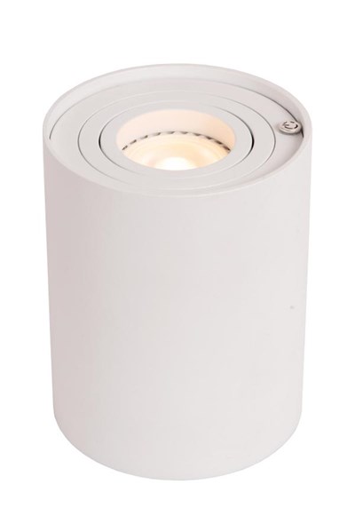 Lucide TUBE - Lampe de table - Ø 9,6 cm - LED 3 StepDim - GU10 - 1x5W 2600K/2800K - Blanc