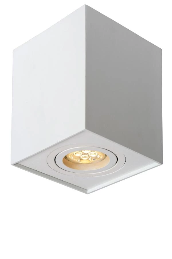 Lucide TUBE - Ceiling spotlight - 1xGU10 - White - turned on 1