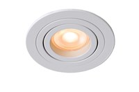 Lucide TUBE - Spot encastrable - Ø 9,2 cm - 1xGU10 - Blanc allumé 1