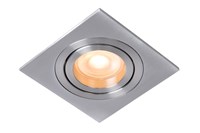 Lucide TUBE - Spot encastrable - 1xGU10 - Chrome Dépoli allumé 2