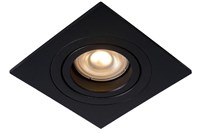 Lucide TUBE - Spot encastrable - 1xGU10 - Noir allumé