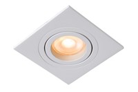 Lucide TUBE - Spot encastrable - 1xGU10 - Blanc allumé 1