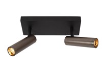 Lucide GRADO - Ceiling spotlight - 2xGU10 (MR11) - Grey iron turned on 5