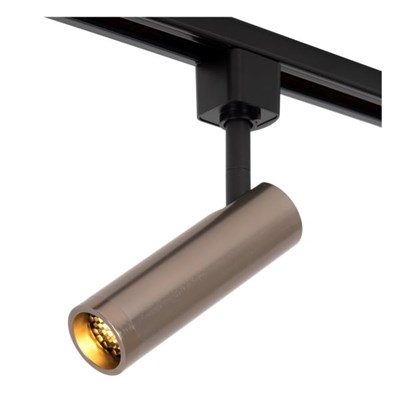 Lucide TRACK GRADO Foco de riel - Sistema de carril monofásico / Iluminación con rieles - 1xGU10(MR11) - Hierro gris (Extensión)