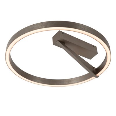 Lucide APPLAUSE - Flush ceiling light - Ø 40 cm - LED Dim. - CCT - 1x26W 2200K/4000K - Grey iron | Premium