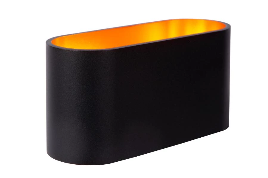 Lucide XERA - Lámpara de pared - 1xG9 - Negro - encendido