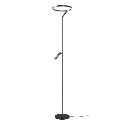 Lucide APPLAUSE - Floor lamp - Ø 33 cm - LED Dim. - CCT - 2700K/4000K - Grey iron | Premium