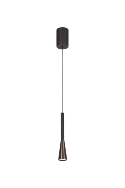 Lucide JOAKIM - Pendant light - Ø 7,7 cm - LED Dim. - CCT - 1x7W 2700K/4000K - Coffee | Premium