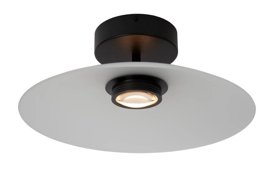 Lucide Premium MENGA - Deckenleuchte - Ø 40 cm - LED Dim. - 1x11W 2700K - Opal - eingeschaltet 1