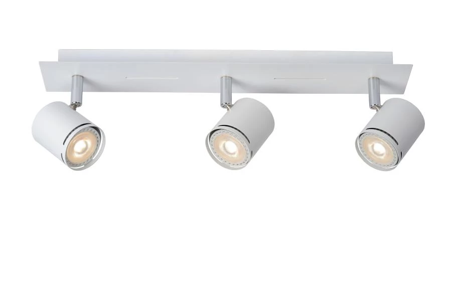 Lucide RILOU - Ceiling spotlight - LED Dim. - GU10 - 3x5W 3000K - White - turned on 1