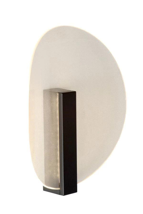 Lucide LAREDO - Wandlamp Binnen/Buiten - LED - 1x9W 2700K - IP54 - Zwart - aangezet
