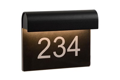 Lucide THESI LED - Lámpara de pared Dentro/Fuera - LED - 1x8W 3000K - IP54 - Negro