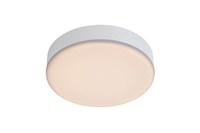 Lucide CERES-LED - Plafonnier Salle de bains - Ø 21,5 cm - LED Dim. - 1x30W 3000K - IP44 - Blanc allumé 1