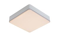 Lucide CERES-LED - Plafonnier Salle de bains - LED Dim. - 1x30W 3000K - IP44 - Blanc allumé 1