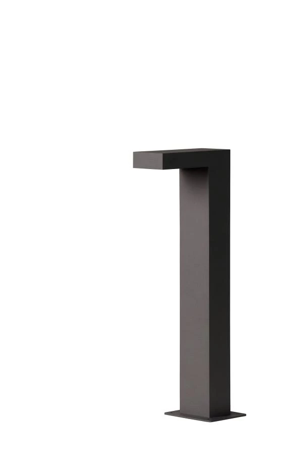 Lucide TEXAS - Borne extérieur - LED - 1x8W 3000K - IP54 - Anthracite - allumé