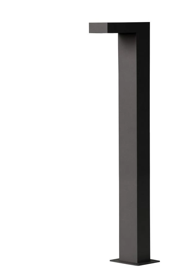 Lucide TEXAS - Pollerleuchte - LED - 1x7W 3000K - IP54 - Anthrazit - eingeschaltet