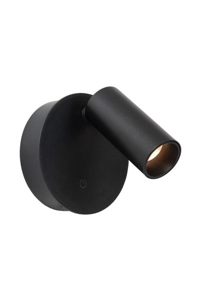 Lucide TONI - wiederaufladbare Wandstrahler / Wandleuchte - Akku/Batterie - Ø 8,1 cm - LED Dim. - CCT - 1x2W 2700K/4000K - Magnetisch - Schwarz