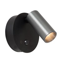 Lucide TONI - wiederaufladbare Wandstrahler / Wandleuchte - Akku/Batterie - Ø 8,1 cm - LED Dim. - CCT - 1x2W 2700K/4000K - Bewegungssensor (Abschaltbar) - Magnetisch - Grauguss eingeschaltet 5