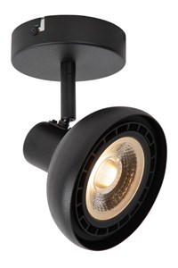 Lucide SENSAS - Foco de techo - 1xGU10 (ES111) - Negro encendido