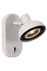 Lucide SENSAS - Lámpara de cabecera / Lámpara de pared - 1xGU10 (ES111) - Blanco encendido 1