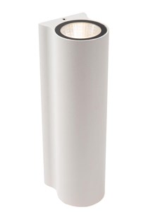 Lucide AKRA - Wandlamp Binnen/Buiten - LED - 2x6,5W 2700K - IP54 - Wit aangezet 1