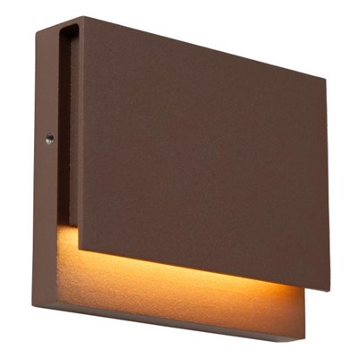 Lucide LOMAR - Applique murale Intérieur/Extérieur - LED - 1x6W 2700K - IP54 - Rouille | Essential