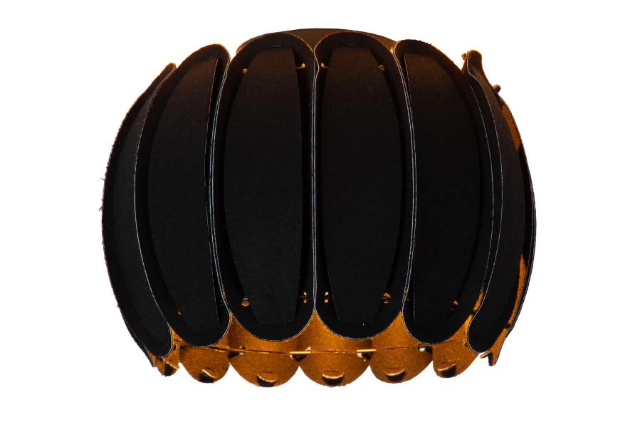 Lucide SPENCER - Plafonnière - Ø 30 cm - 1xE27 - Zwart - aangezet