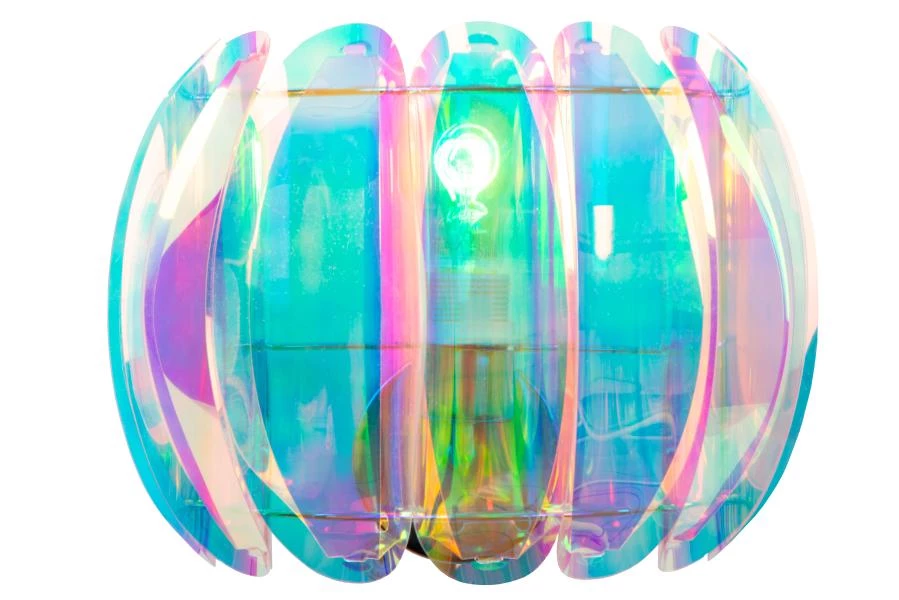Lucide GLINSTAR - Wall light - 1xE27 - Multicolor - turned on 9
