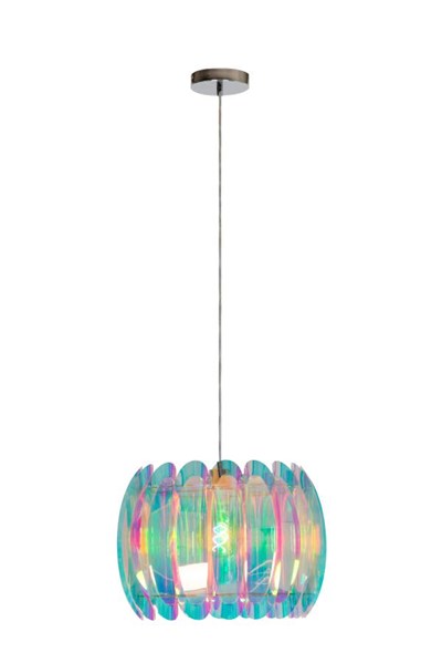 Lucide GLINSTAR - Pendant light - Ø 40 cm - 1xE27 - Multicolor