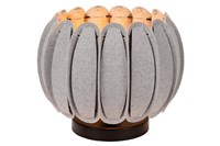 Lucide SPENCER - Lampe de table - Ø 30 cm - 1xE27 - Gris allumé 6