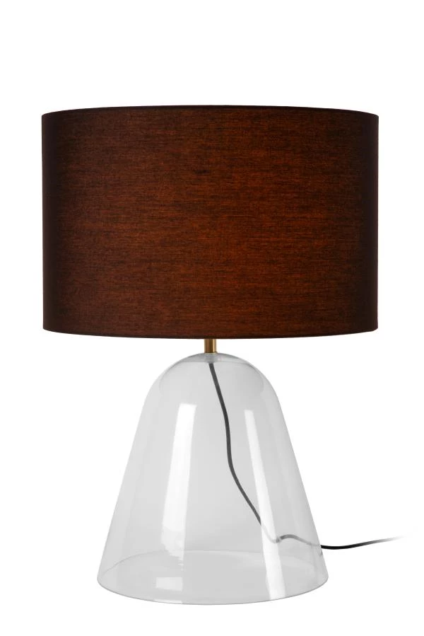 Lucide CAMPANA - Tafellamp - 1xE27 - Transparant - aangezet