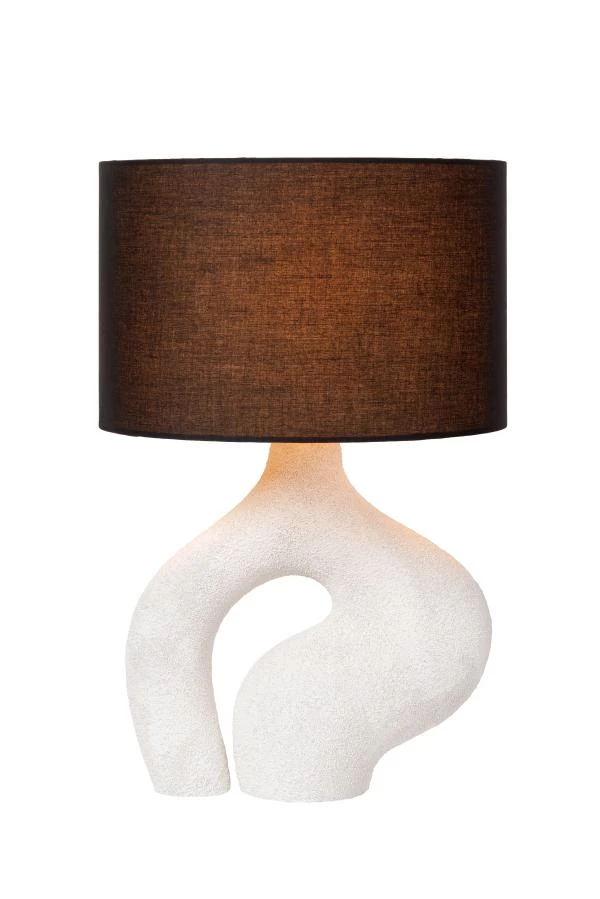 Lucide FORMA - Lampe de table - 1xE27 - Blanc - allumé 1