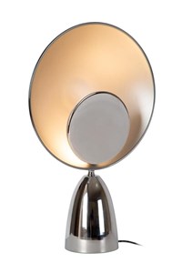 Lucide CASTAMAR - Table lamp - Ø 25,5 cm - LED - 1x8W 2100K - Chrome turned on 1