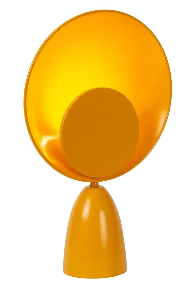 Lucide CASTAMAR - Table lamp - Ø 25,5 cm - LED - 1x8W 2100K - Ocher Yellow - turned on 4