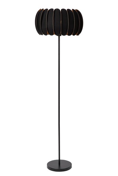 Lucide SPENCER - Lampadaire - Ø 40 cm - 1xE27 - Noir