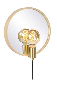 Lucide REFLEX - Lámpara de espejo - Ø 31 cm - 1xE27 - Natural encendido 2